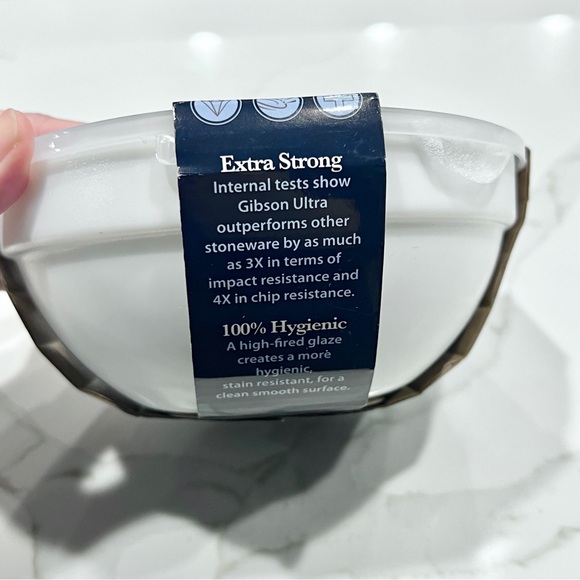 Gibson Ultra Tempered Opal Glass Bowl Set 8 pieces - Picture 2 of 4